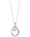 Ralph Lauren Silver-tone Slider Pendant Necklace In Multi