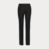 Ralph Lauren Simone Wool Crepe Pant In Black