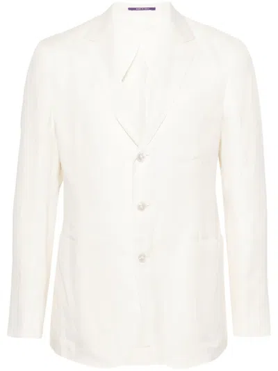 Ralph Lauren Single-breasted Blazer In White