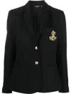 Ralph Lauren Single-breasted Lined Blazer In Blue