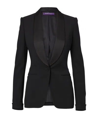 RALPH LAUREN SHAWL-LAPEL WOOL BLAZER