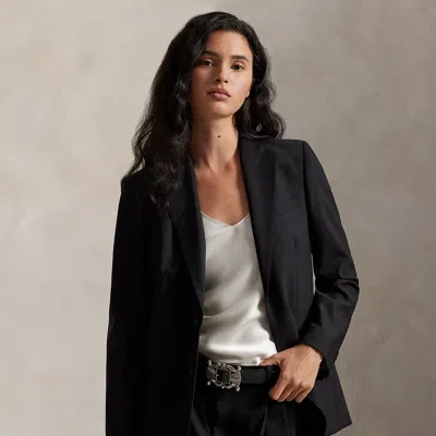 Polo Ralph Lauren Single-breasted Stretch Wool Blazer In Polo Black