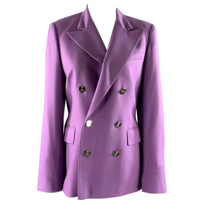 Pre-owned Ralph Lauren Size 6 Purple Lavender Wool Blend Jacket