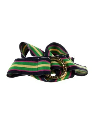 Pre-owned Ralph Lauren Skinny Belt In Multi