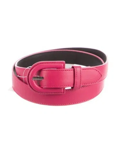 Pre-owned Ralph Lauren Skinny Belt In Pink