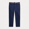 Polo Ralph Lauren Kids' Skinny Fit Flex Abrasion Twill Trouser In Blue