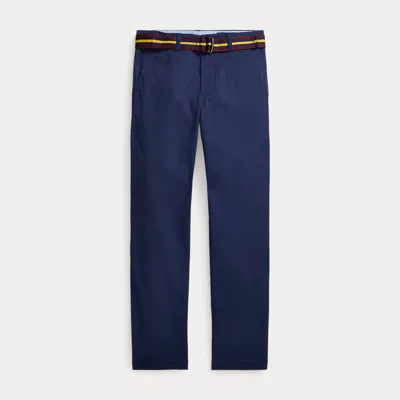 Ralph Lauren Kids' Skinny Fit Flex Abrasion Twill Trouser In Blue