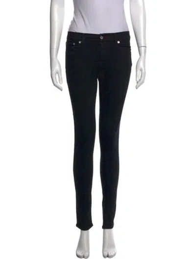 Pre-owned Ralph Lauren Skinny Leg Pants In Black