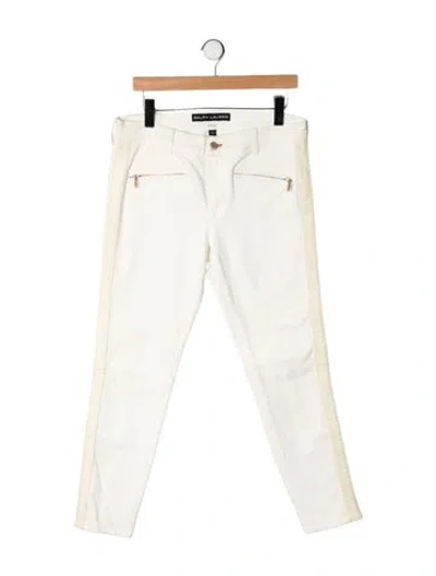 Pre-owned Ralph Lauren Skinny Leg Pants In Yellow