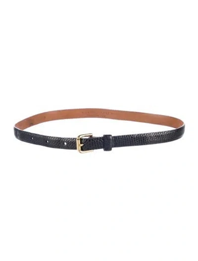 Pre-owned Ralph Lauren Skinny Lizard Belt In Multi