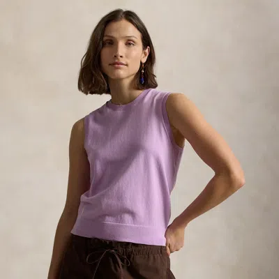 Ralph Lauren Sleeveless Crewneck Sweater In Multi