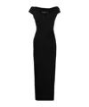Ralph Lauren Sleeveless Pinched-waist Gown In Black