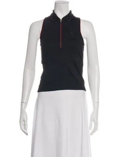 Pre-owned Ralph Lauren Sleeveless Polo In Black