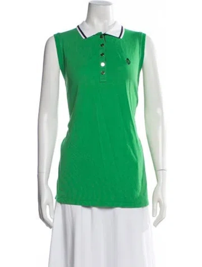 Pre-owned Ralph Lauren Sleeveless Polo In Green