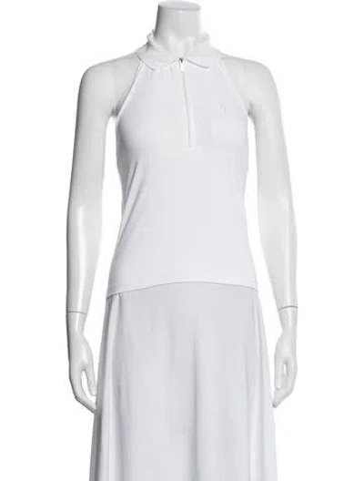 Pre-owned Ralph Lauren Sleeveless Polo In White