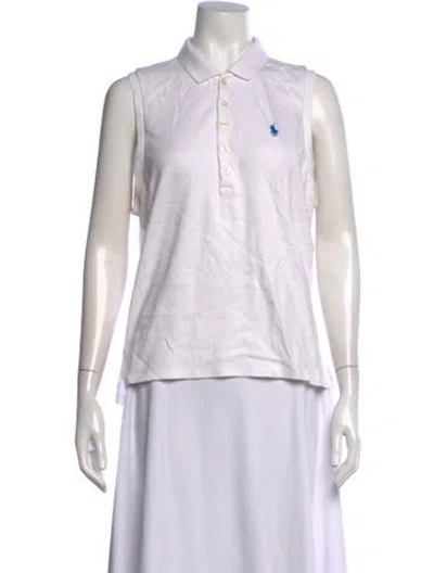 Pre-owned Ralph Lauren Sleeveless Polo In White