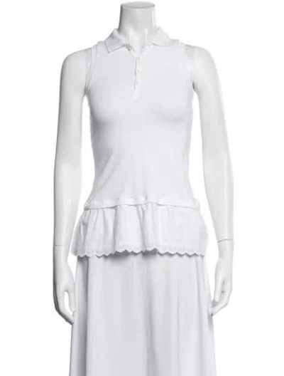 Pre-owned Ralph Lauren Sleeveless Polo In White