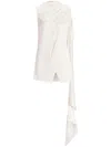 Polo Ralph Lauren Sleeveless Silk Blouse In 中性色