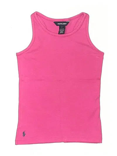 Pre-owned Ralph Lauren Kids' Sleeveless T-shirt In Pink