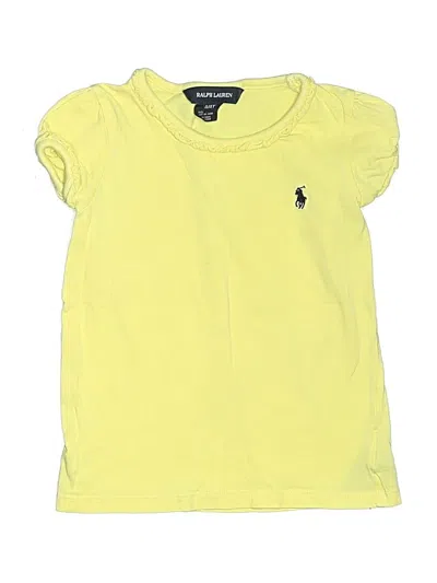 Pre-owned Ralph Lauren Kids' Sleeveless T-shirt In Yellow