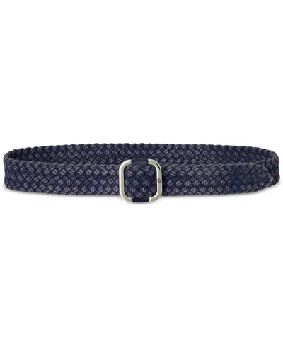 Ralph Lauren Slide-buckle Woven Denim Belt
