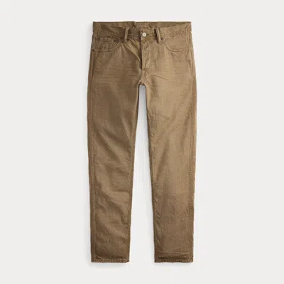 Ralph Lauren Slim Fit Brown Jean In Medium Brown In Neutral