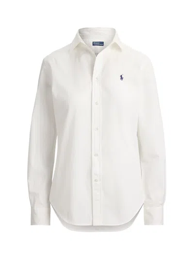 Ralph Lauren Slim Fit Cotton Shirt In White