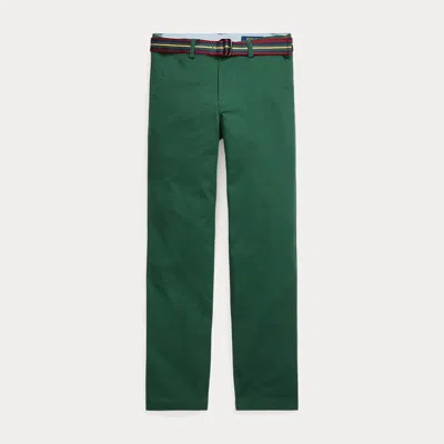 Polo Ralph Lauren Kids' Slim Fit Flex Abrasion Twill Trouser In Green