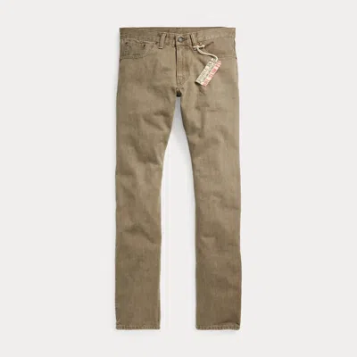 Ralph Lauren Slim Fit Olive Jean In Olive In Green