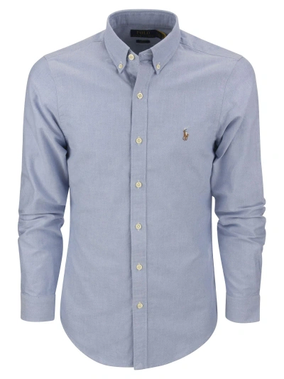 Ralph Lauren Slim-fit Oxford Shirt In Blue