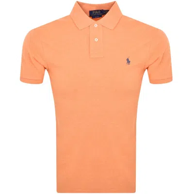Ralph Lauren Slim Fit Polo T Shirt Orange