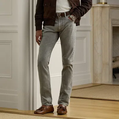 Ralph Lauren Slim Fit Stretch Jean In Light Grey In Gray