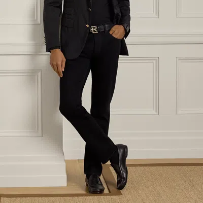 Ralph Lauren Slim Fit Stretch Jean In Black Noir