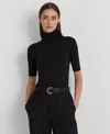 Ralph Lauren Slim-fit Turtleneck In Polo Black