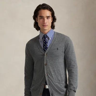 Ralph Lauren Slim Fit Washable Wool V-neck Cardigan