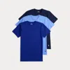 Ralph Lauren Slim Fit Wicking Crew 3-pack In Multi