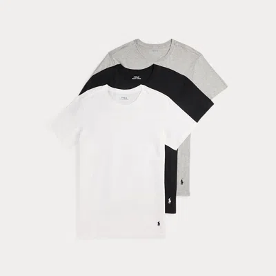 Ralph Lauren Slim Fit Wicking Crew 3-pack In Multi