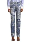 Polo Ralph Lauren 160 Slim Floral Distress Skinny-leg Jeans In Multi