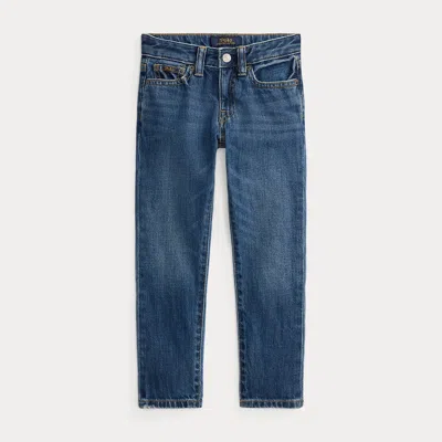 Ralph Lauren Kids' Slim Taper Indigo Jean In Irwin Wash In Blue