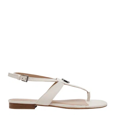Ralph Lauren Slingback Flat Sandals In White