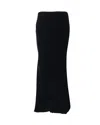 Polo Ralph Lauren Slip Maxi Skirt In Black Viscose In Black