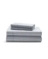 Ralph Lauren Sloane Checked Antimicrobial Sheet Set In Gray