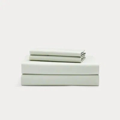 Ralph Lauren Sloane Cotton Percale Sheet Set In Green
