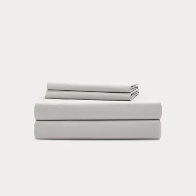Ralph Lauren Sloane Cotton Percale Sheet Set In Grey In Gray