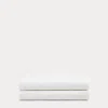 Ralph Lauren Sloane Cotton Percale Sheet Set In White