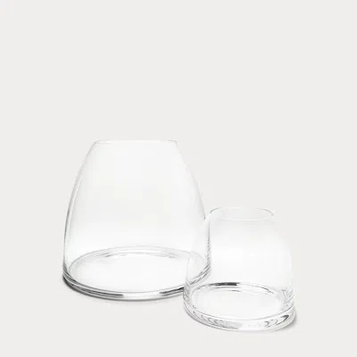 Ralph Lauren Sloane Glass Vase In Transparent