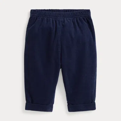 Ralph Lauren Babies'  Slouchy Cotton Corduroy Pant In Blue