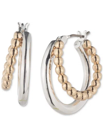 Ralph Lauren Small Beaded Split Hoop Earrings, 0.58"