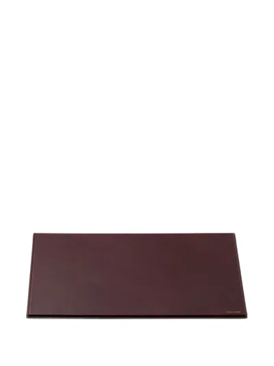 Ralph Lauren Small Brennan Leather Desk Blotter In Brown