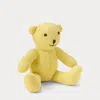 Ralph Lauren Small Cable Cashmere Bear In Yellow